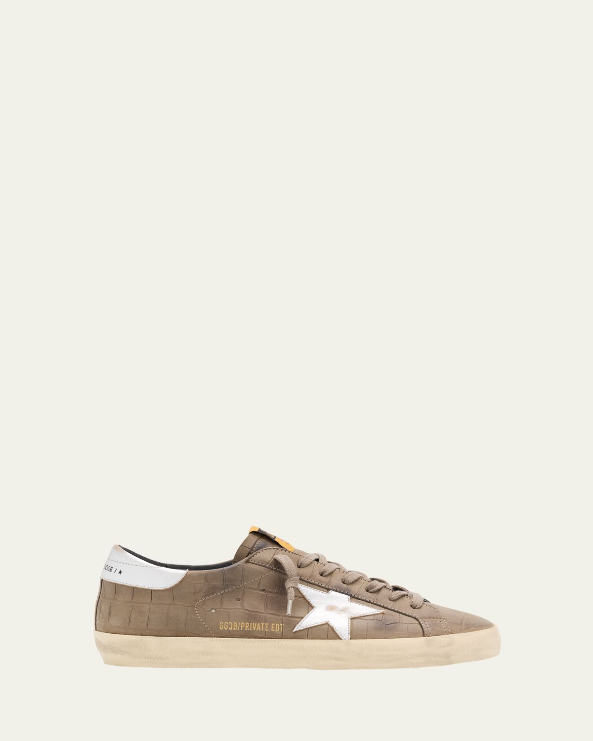 Golden Goose Men's Super-Star Croc-Printed Nubuck Leather Sneakers, Exclusive | Thumbnail 4