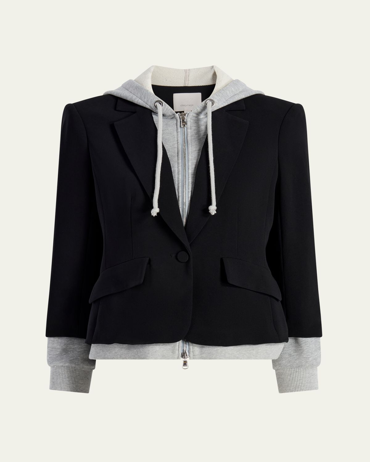 Cinq a Sept Khloe Le Petit Zip-Front Blazer