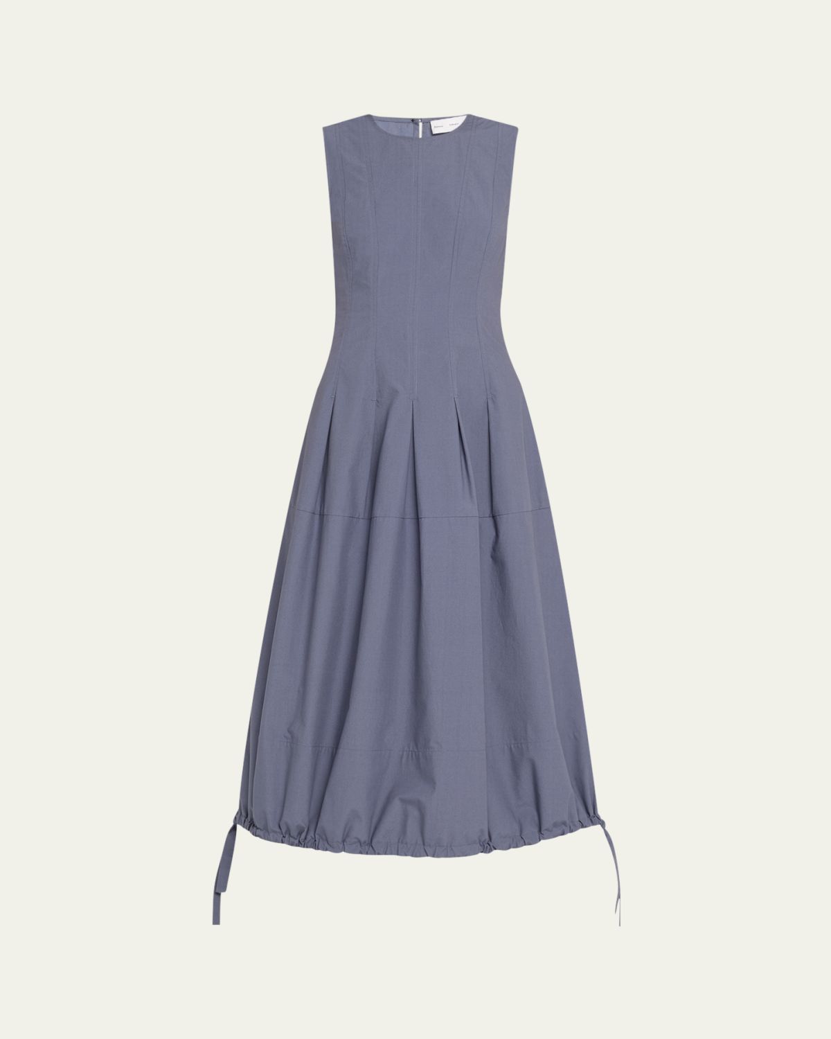 Proenza Schouler White Label Marley Drawstring Brushed Poplin Midi Dress