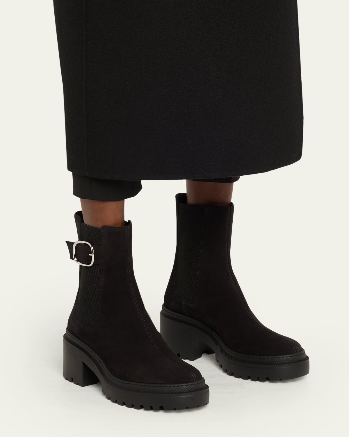 Giuseppe Zanotti Platform Suede Chelsea Boots | Thumbnail 2 Giuseppe Zanotti Platform Suede Chelsea Boots | Thumbnail 2