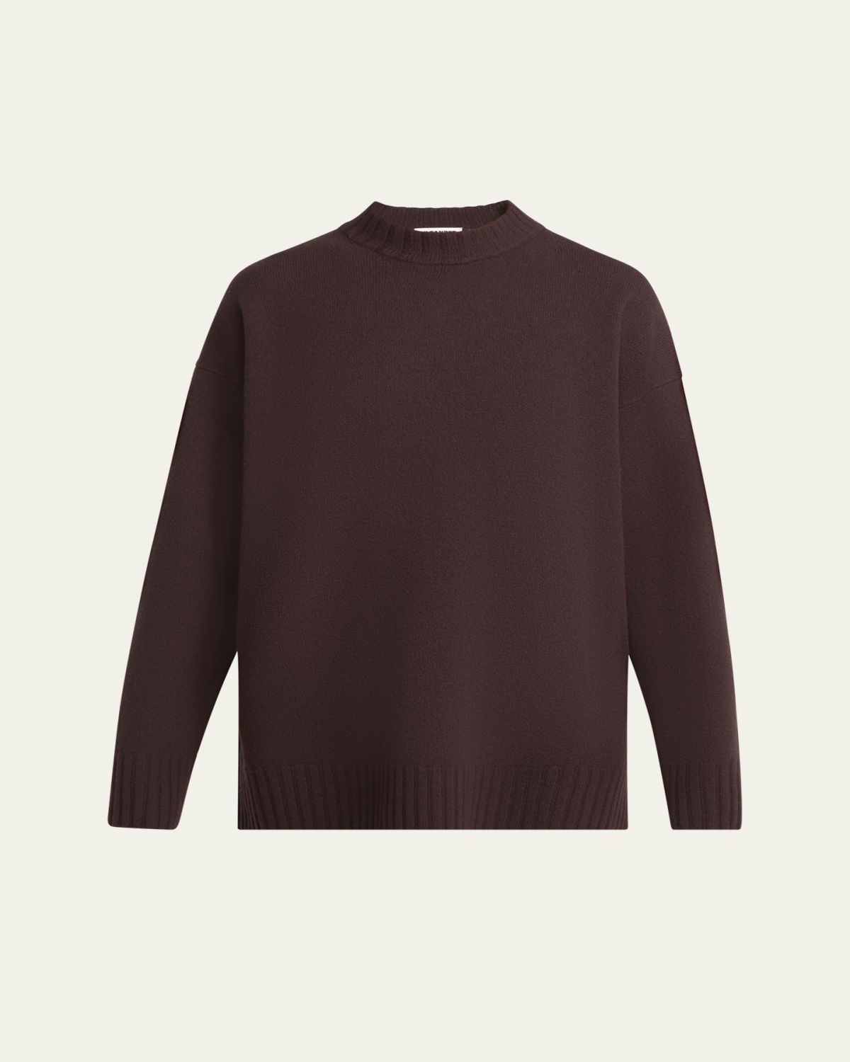 Jil Sander Superfine Merino Wool Oversized Crewneck Sweater