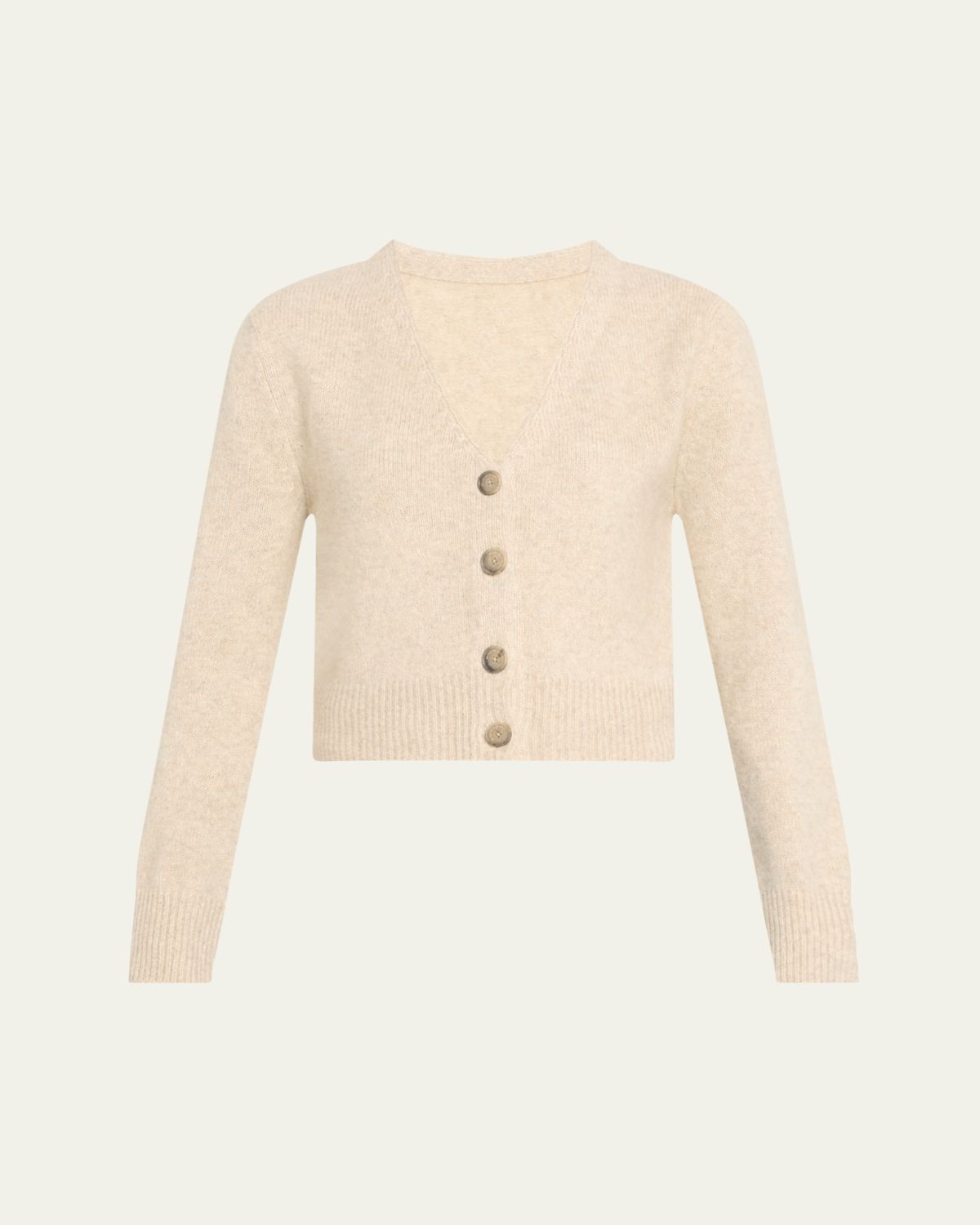 Brandon Maxwell Sloane V-Neck Silk-Cashmere Cardigan