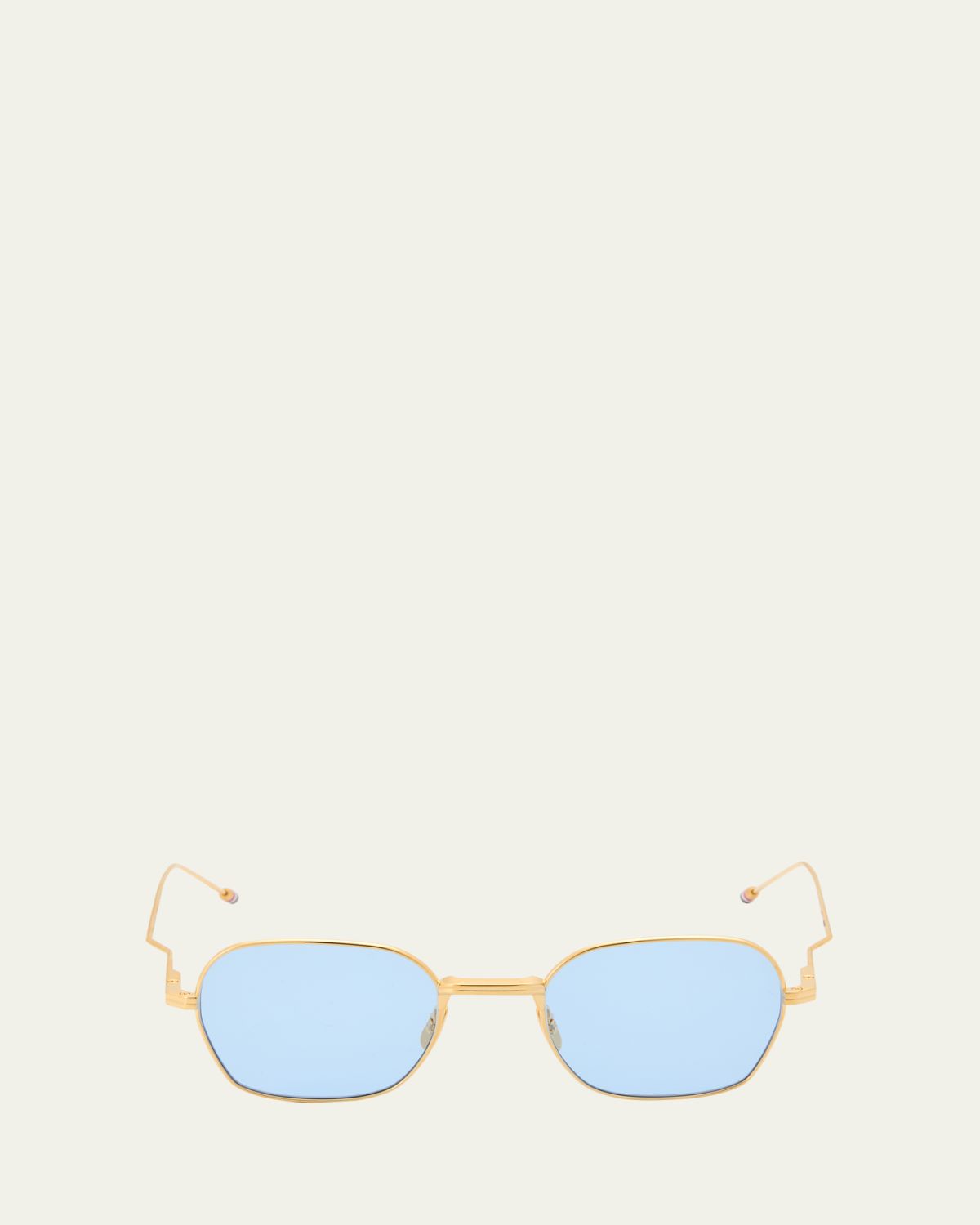 Thom Browne Men's Titanium Rectangle Sunglasses