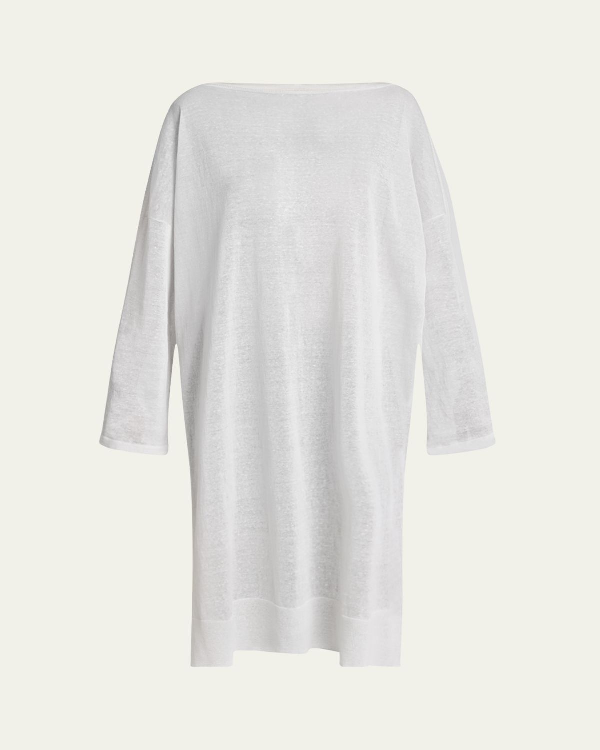 ALAIA Silk Linen Tunic Dress