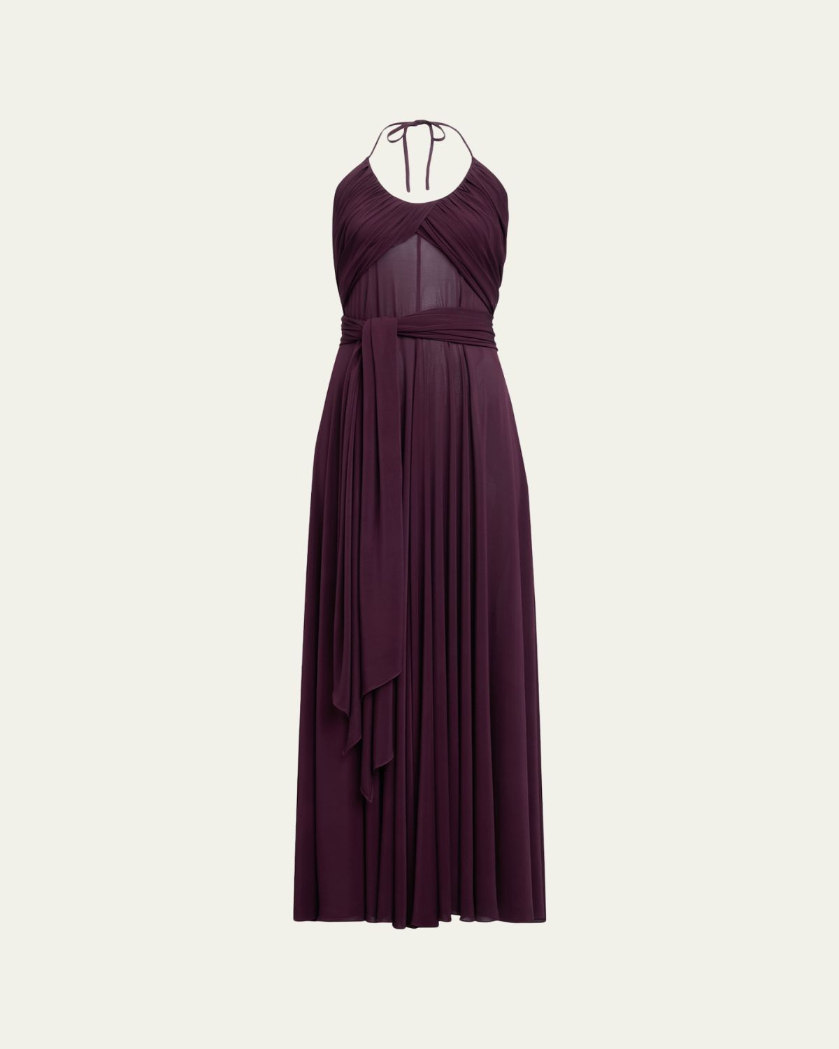 ALAIA Draped Halter Backless Gown | Thumbnail 6