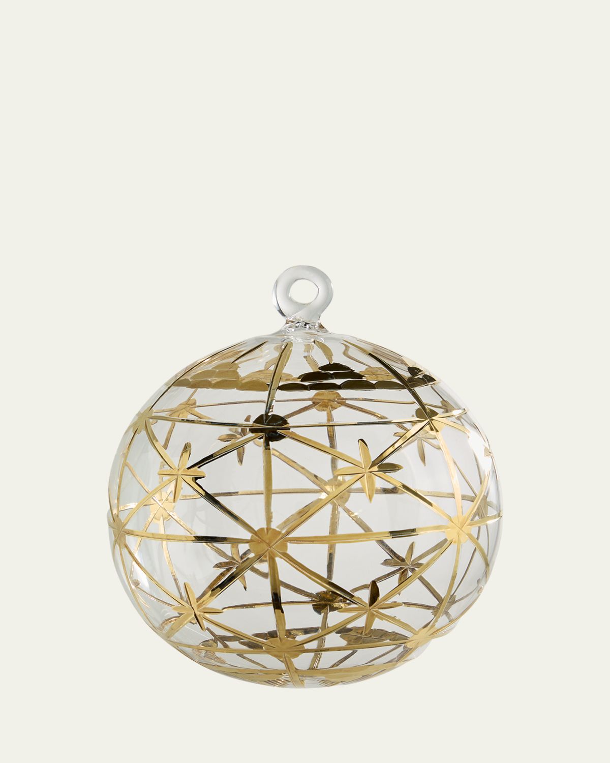 Bergdorf Goodman Gold Deco Christmas Ornament