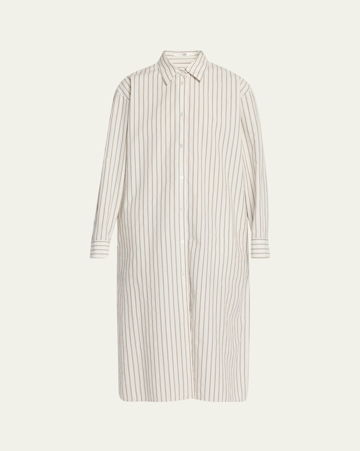 THE ROW Chihiro Striped Midi Shirtdress