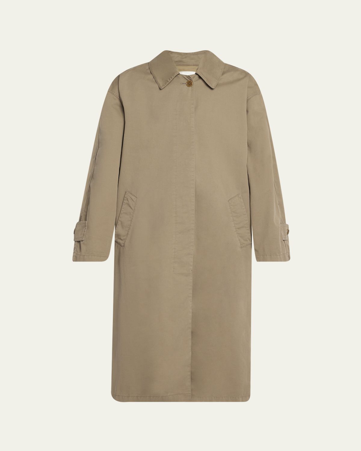 THE ROW Rocco Cotton-Cashmere Long Trench Coat