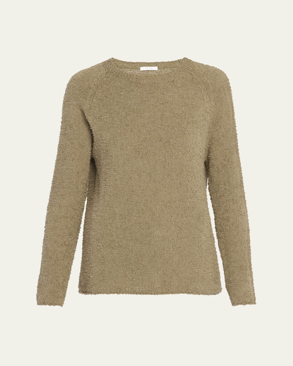 THE ROW Kathy Raglan-Sleeve Boucle Knit Sweater