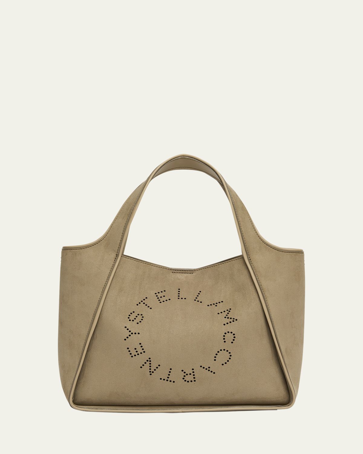 Stella McCartney Logo Alter Suede Shoulder Bag