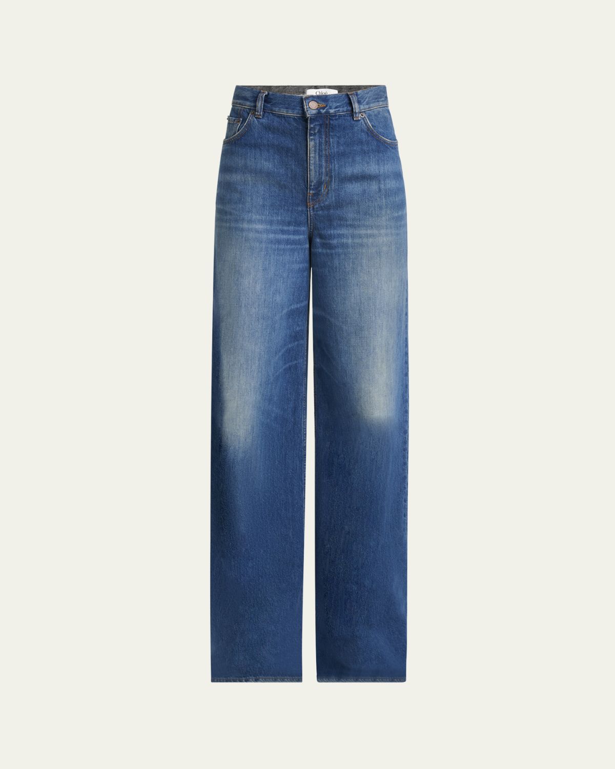 Chloe High-Rise Wide-Leg Palazzo Jeans