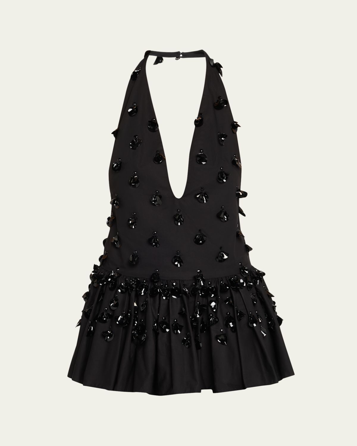 Diotima Embellished Plunging Ruffle Halter Top | Thumbnail 6 Diotima Embellished Plunging Ruffle Halter Top | Thumbnail 6
