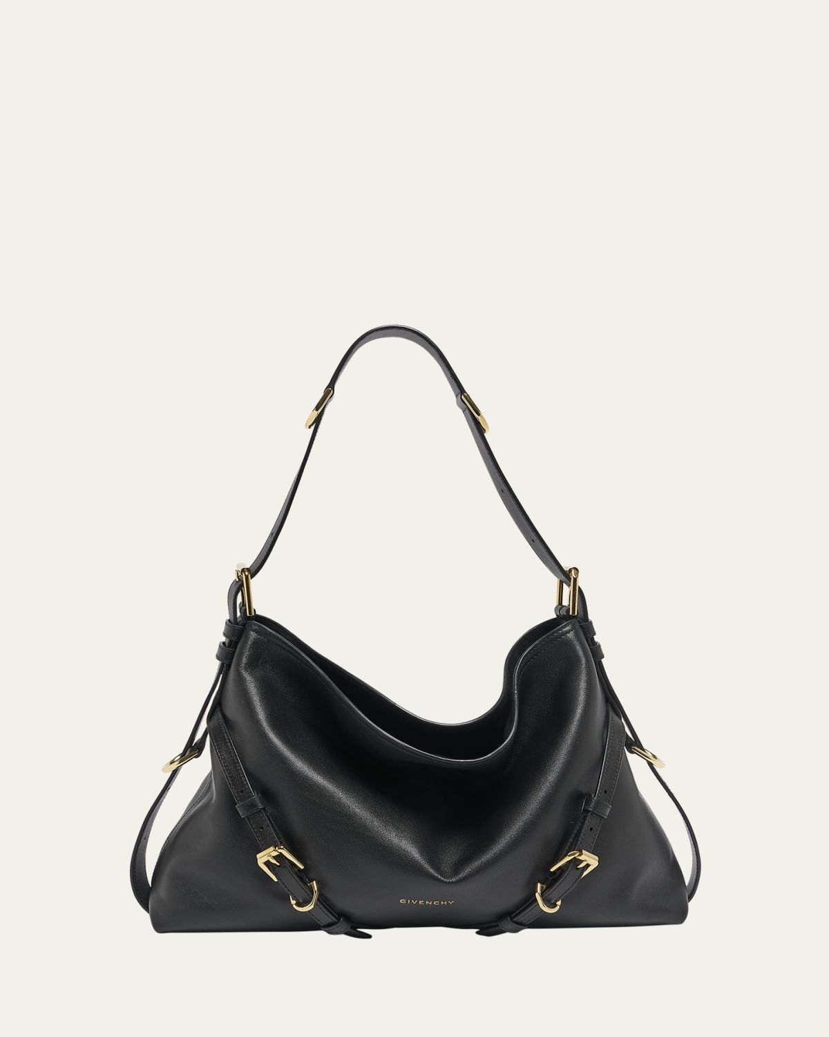 Givenchy Voyou Medium Shoulder Bag in Shiny Leather | Thumbnail 4 Givenchy Voyou Medium Shoulder Bag in Shiny Leather | Thumbnail 4