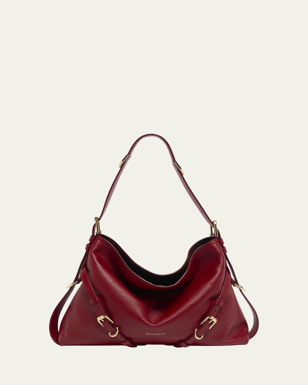 Givenchy Voyou Medium Shoulder Bag in Shiny Leather | Thumbnail 4 Givenchy Voyou Medium Shoulder Bag in Shiny Leather | Thumbnail 4