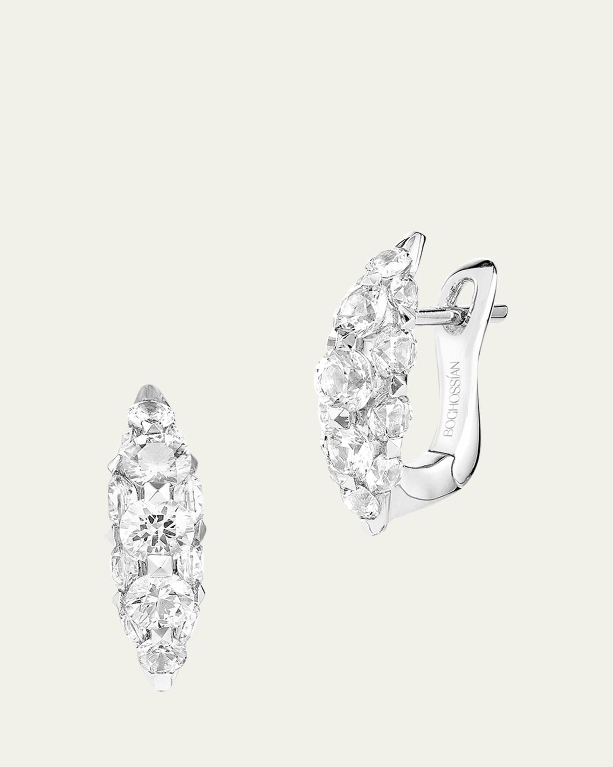 Boghossian 18K White Gold Merveilles Diamond Earrings