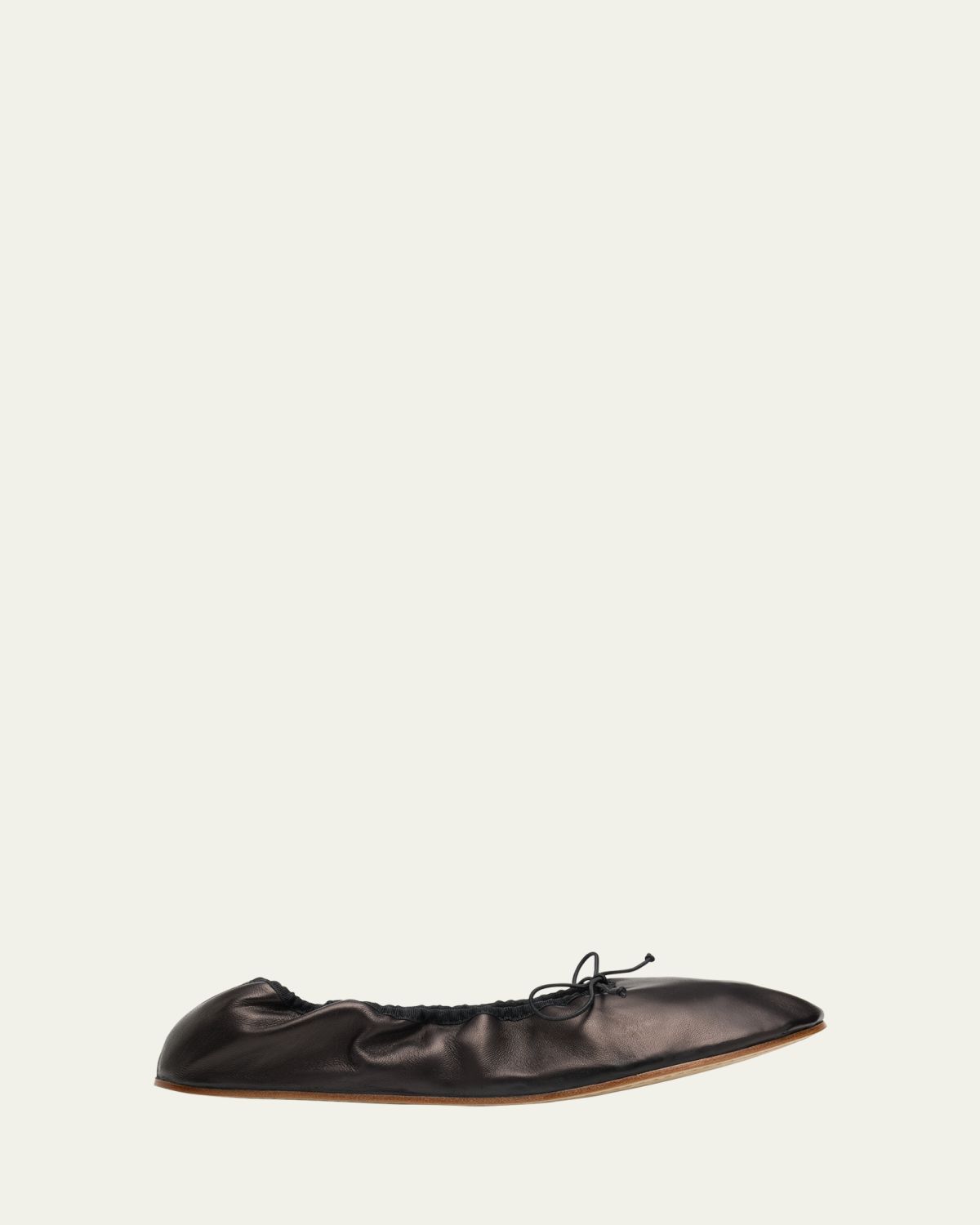 THE ROW Leather Bow Ballerina Flats | Thumbnail 6