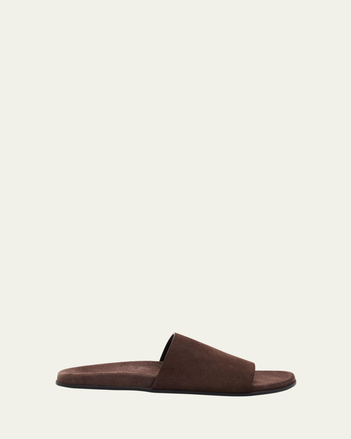 THE ROW Hugh Suede Flat Slide Sandals | Thumbnail 6