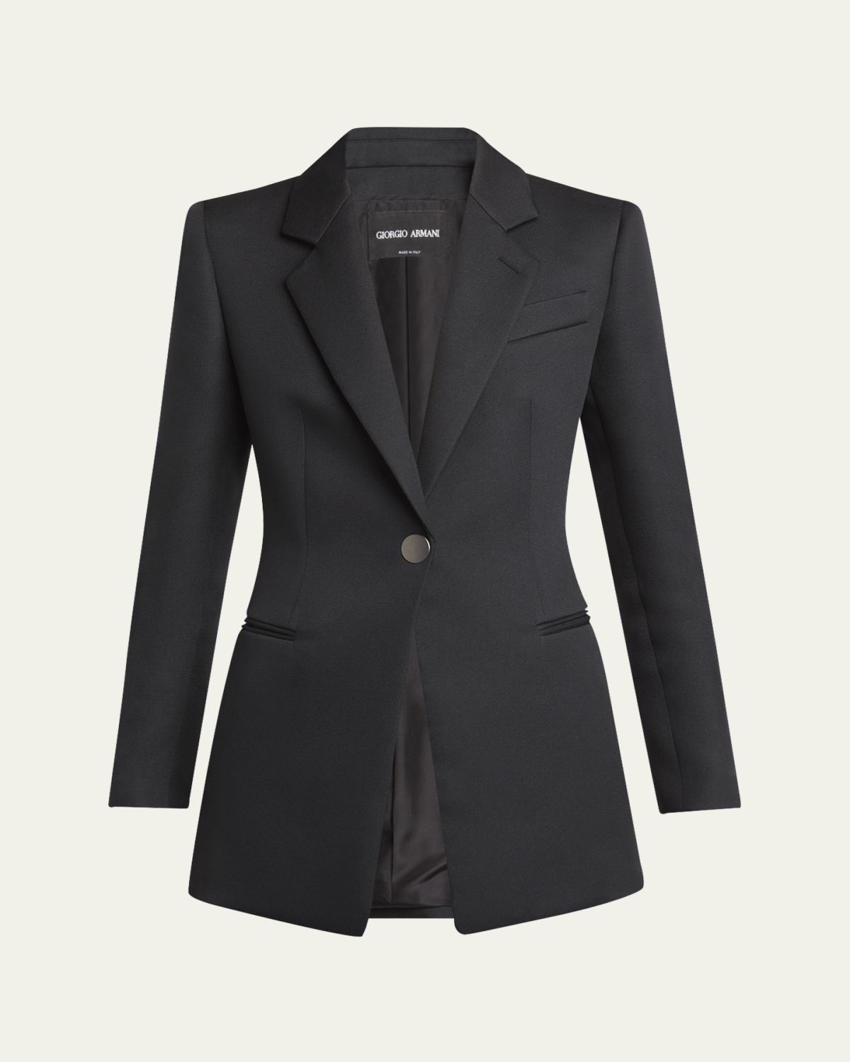 Giorgio Armani Techno Scuba One-Button Blazer | Thumbnail 6