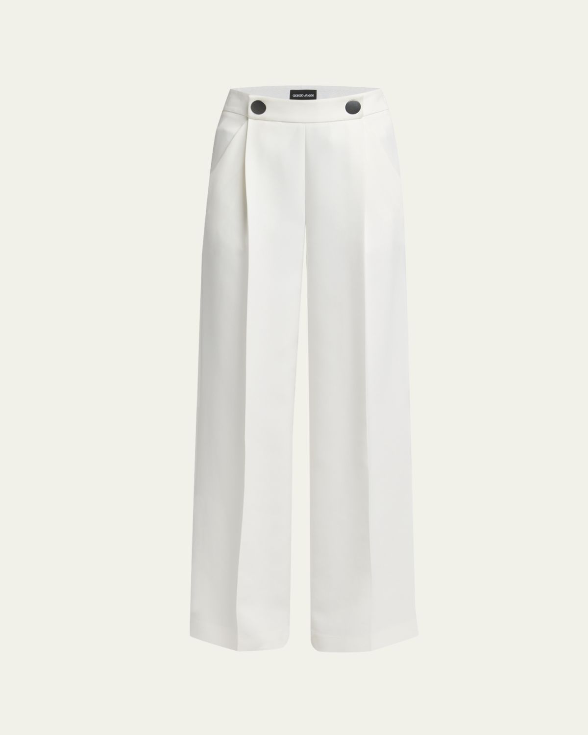 Giorgio Armani Wide Leg Silk Cady Trousers | Thumbnail 6