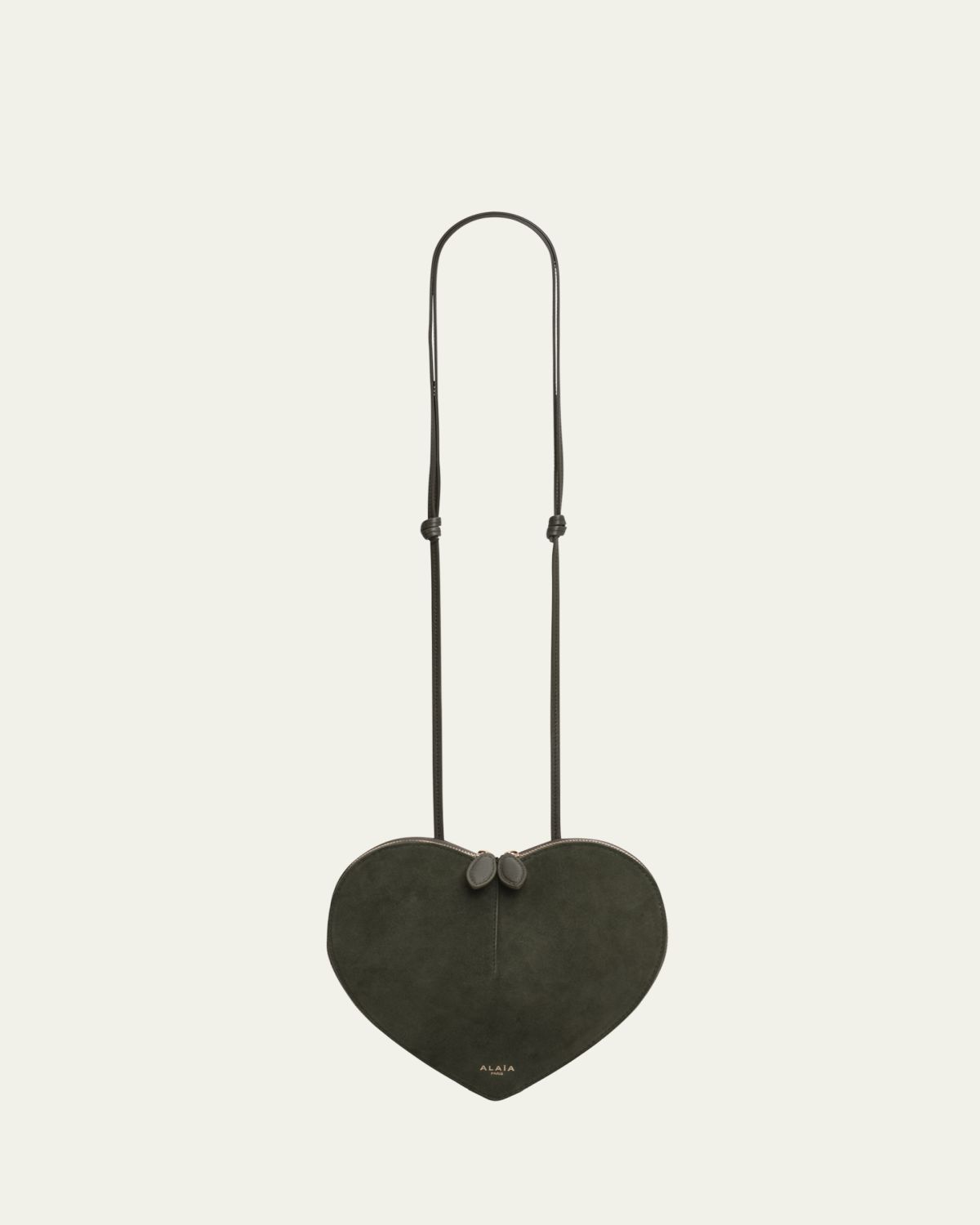 ALAÏA Le Coeur Crossbody Bag in Suede | Thumbnail 3 ALAÏA Le Coeur Crossbody Bag in Suede | Thumbnail 3