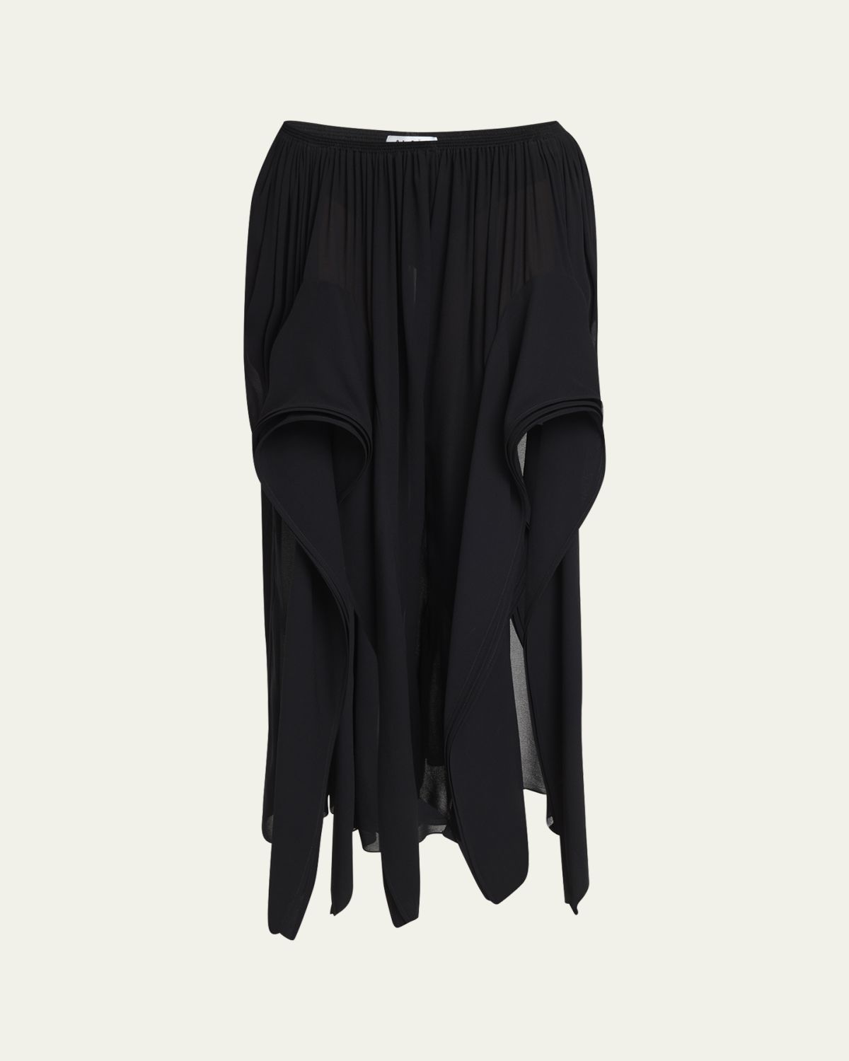 ALAIA Ruffle Slit Pull-On Pants