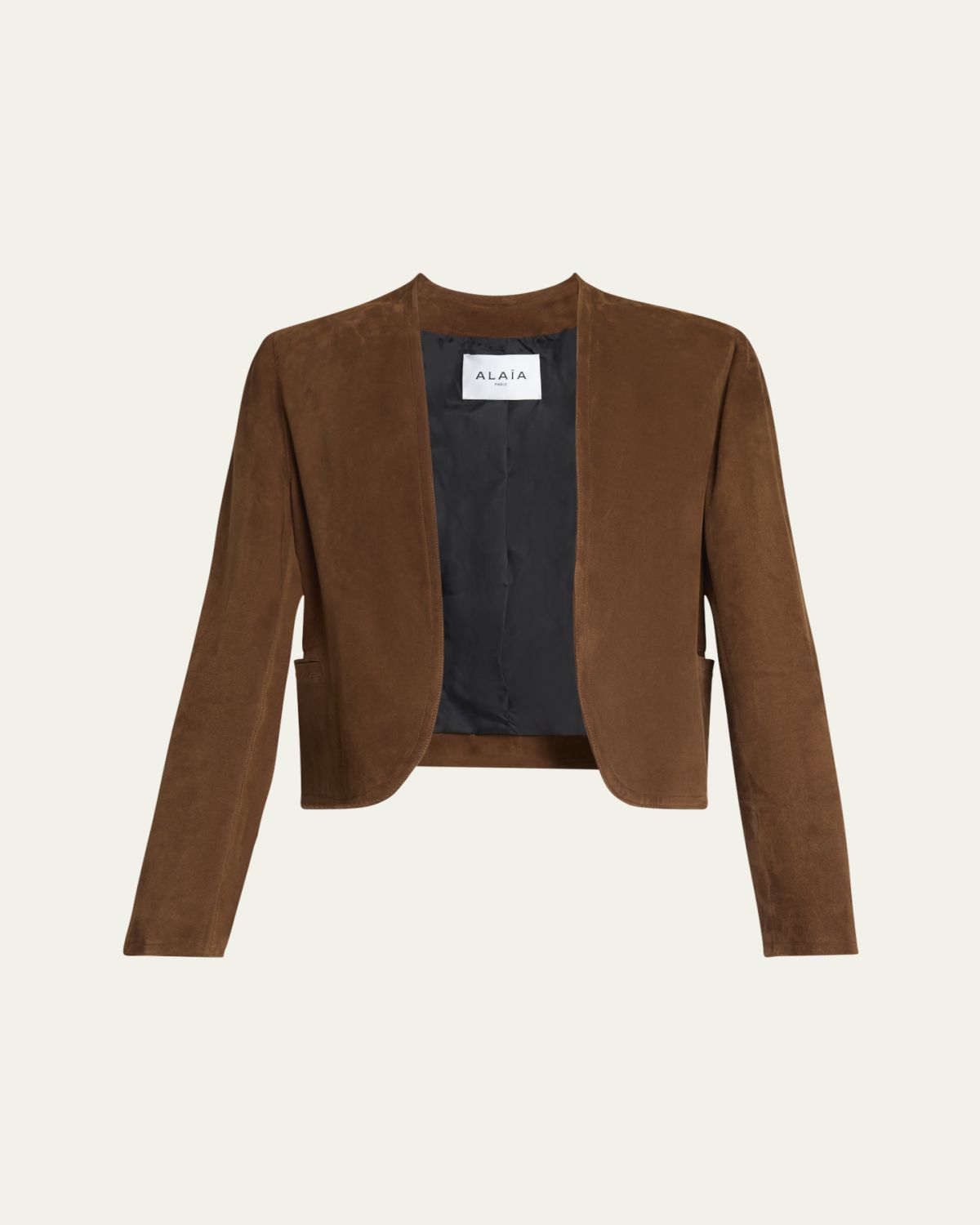 ALAIA Suede Open Blazer Jacket