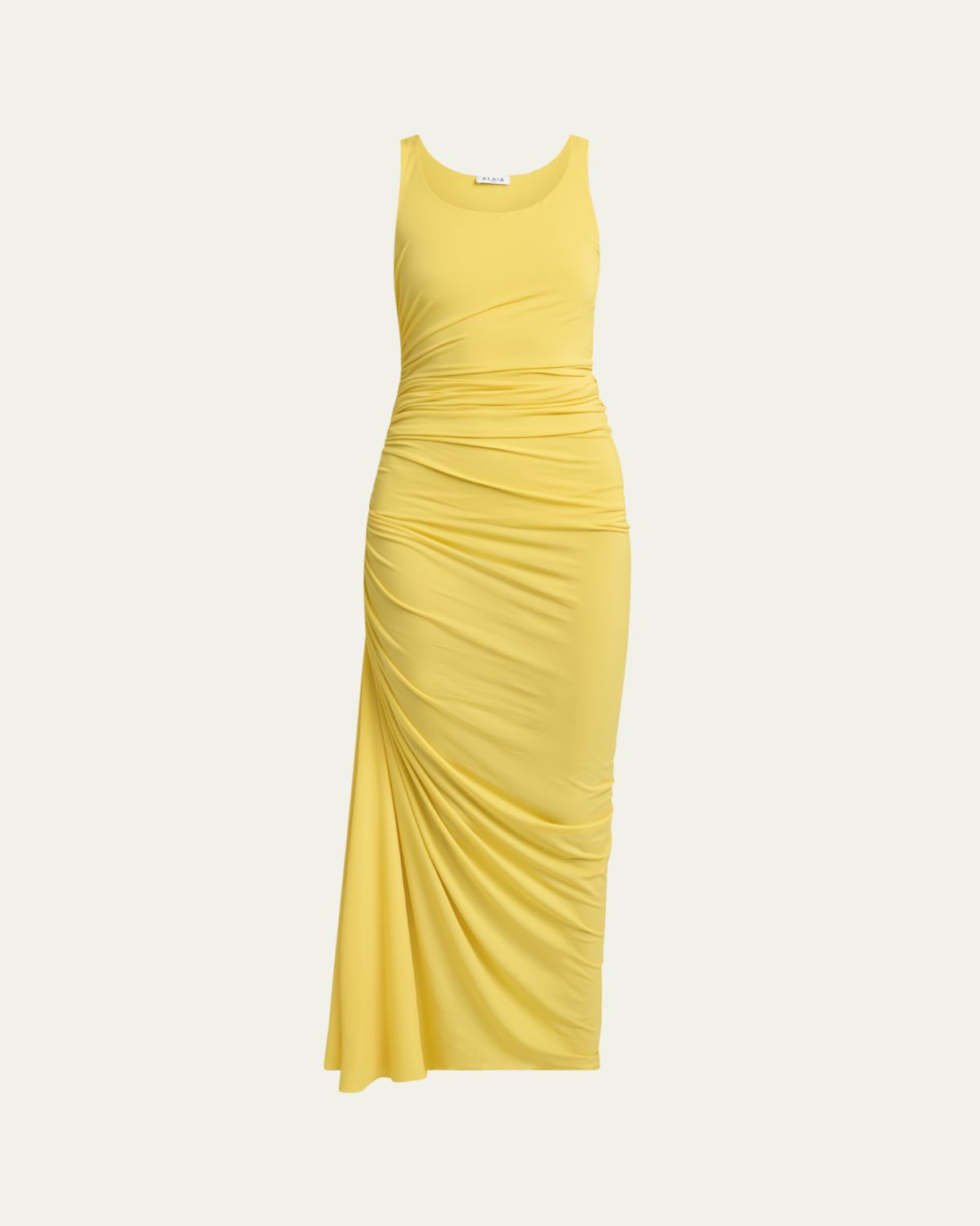 ALAIA Sleeveless Gathered Maxi Dress