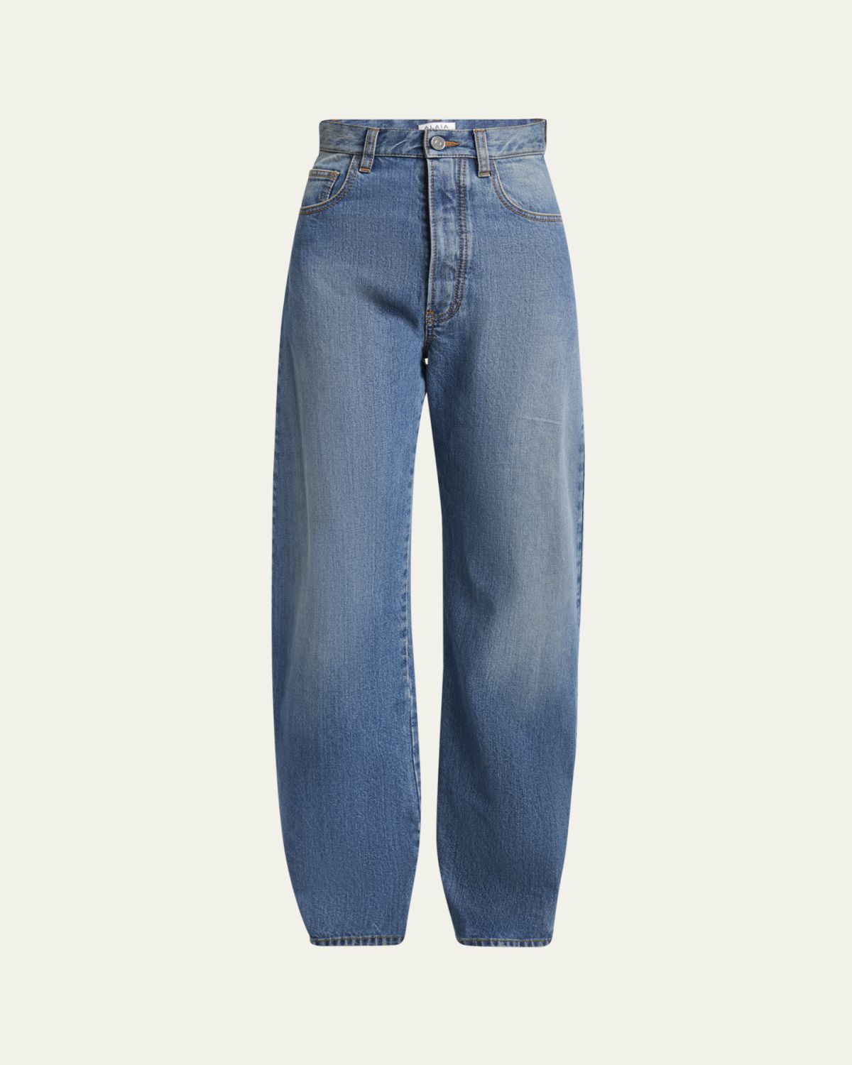 ALAIA Round High-Waist Jeans