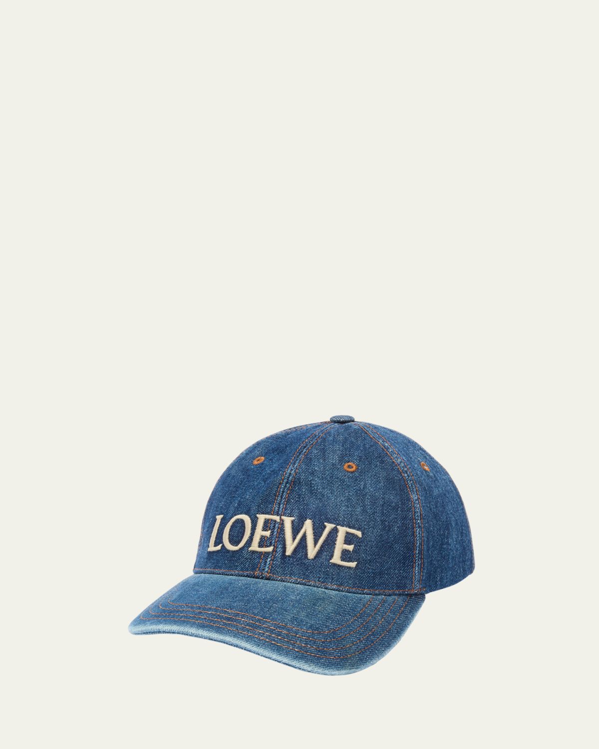 Loewe x Paula 's Ibiza Men 's Denim Logo Baseball Cap
