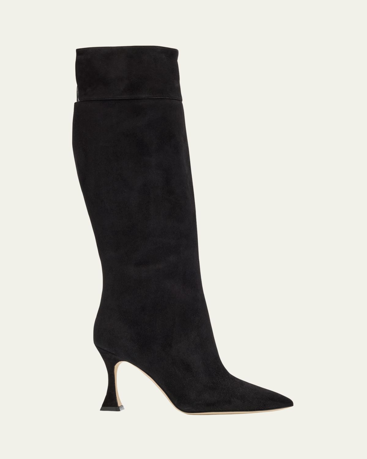 Manolo Blahnik Miralonepla Suede Knee Boots
