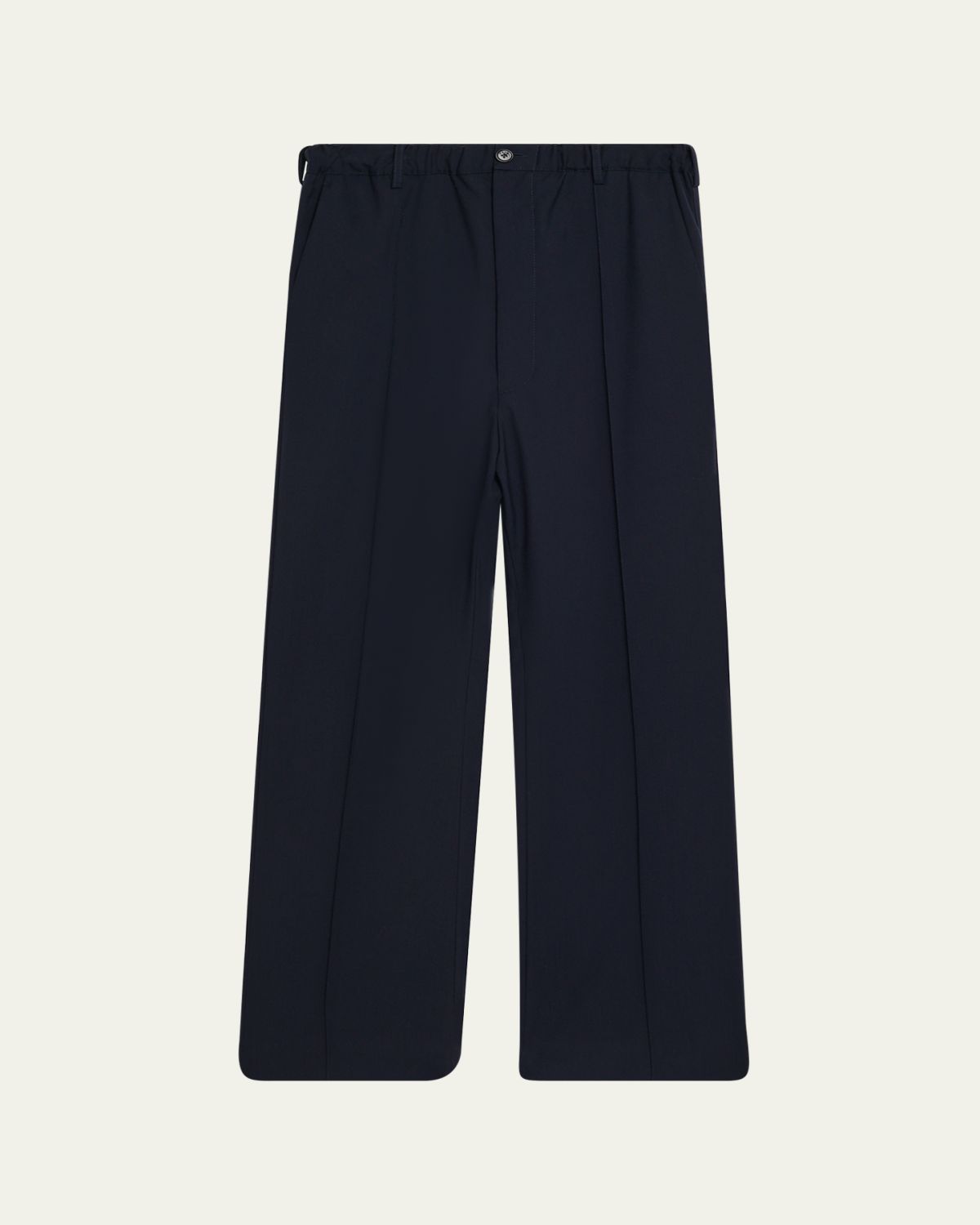 Marni Men's Wool High-Waist Drawstring Flare Pants