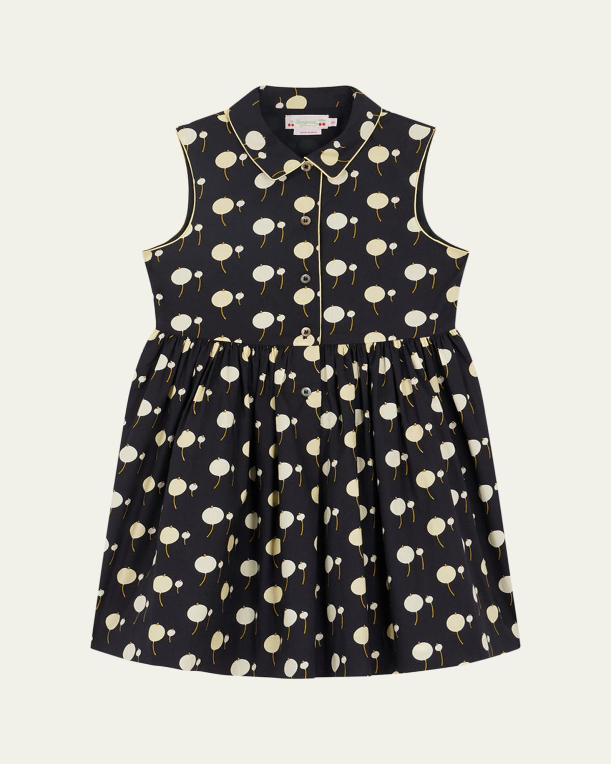 Bonpoint Girl's Anne Sleeveless Printed Cotton Dress, Size 4-12