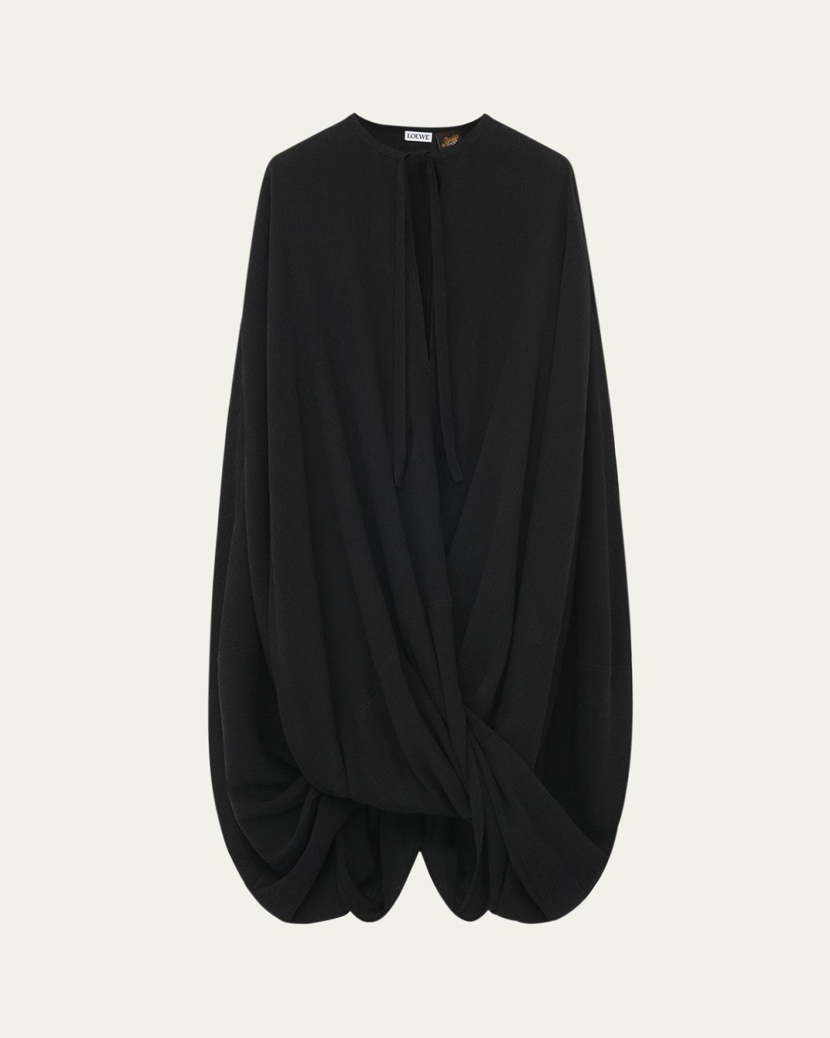 Loewe Cocoon Draped Keyhole Twisted Dress