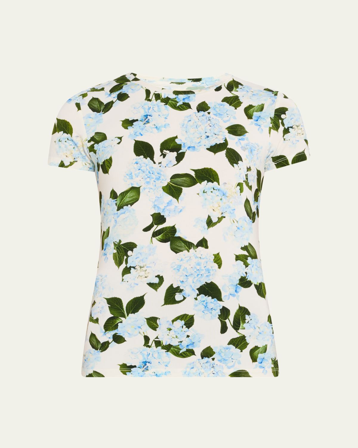 L'Agence Ressi Short-Sleeve Hydrangea Tee