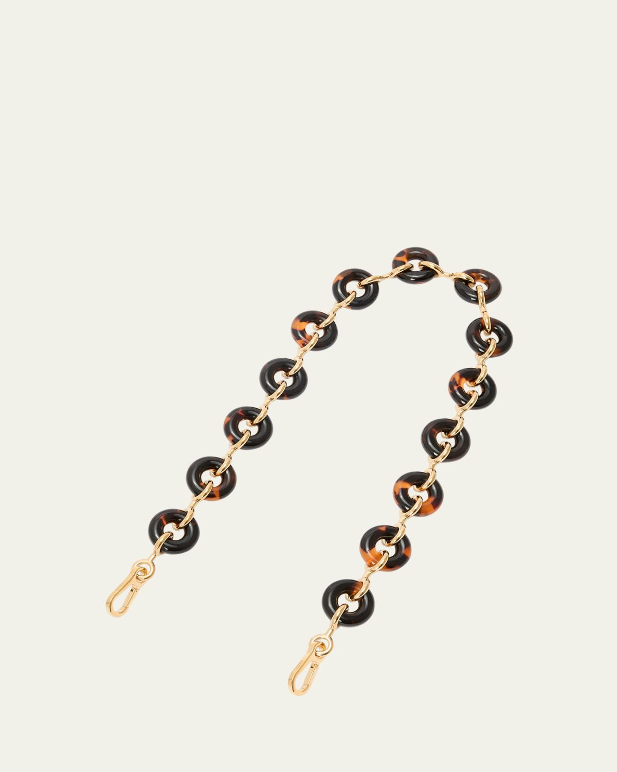 Loewe Chunky Donut Chain Bag Strap in Acetate and Brass