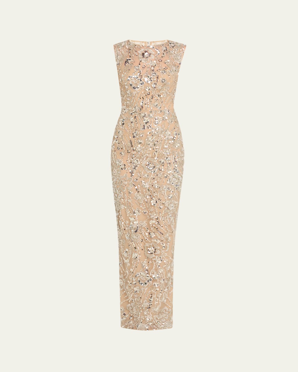 Bronx Banco Violet Bead & Sequin Floral-Embroidered Gown | Thumbnail 6 Bronx Banco Violet Bead & Sequin Floral-Embroidered Gown | Thumbnail 6