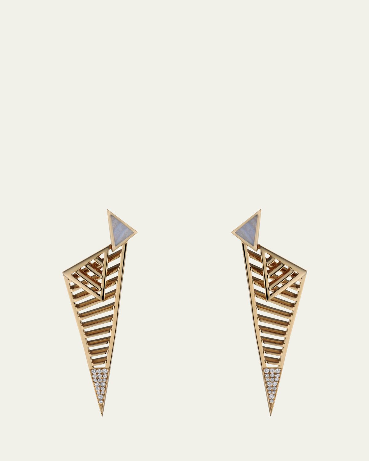 JV INSARDI Fenestra Arc Edge Earrings