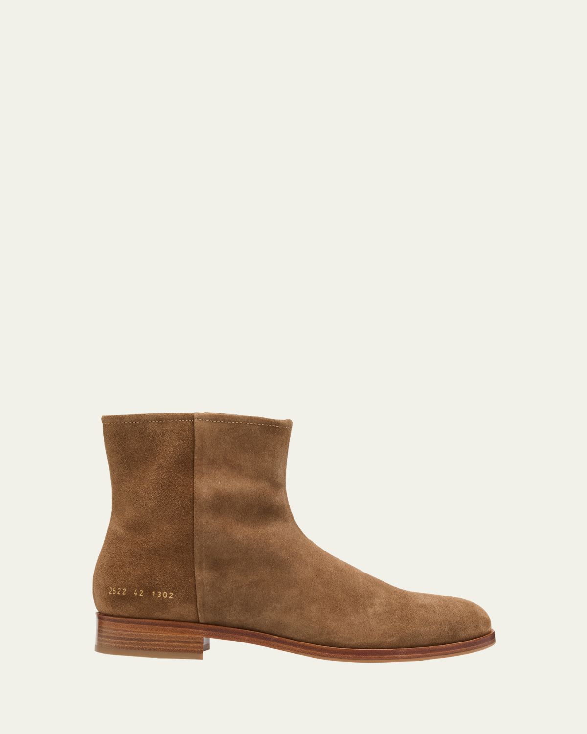 Common Projects Men's Suede Side-Zip Ankle Boots