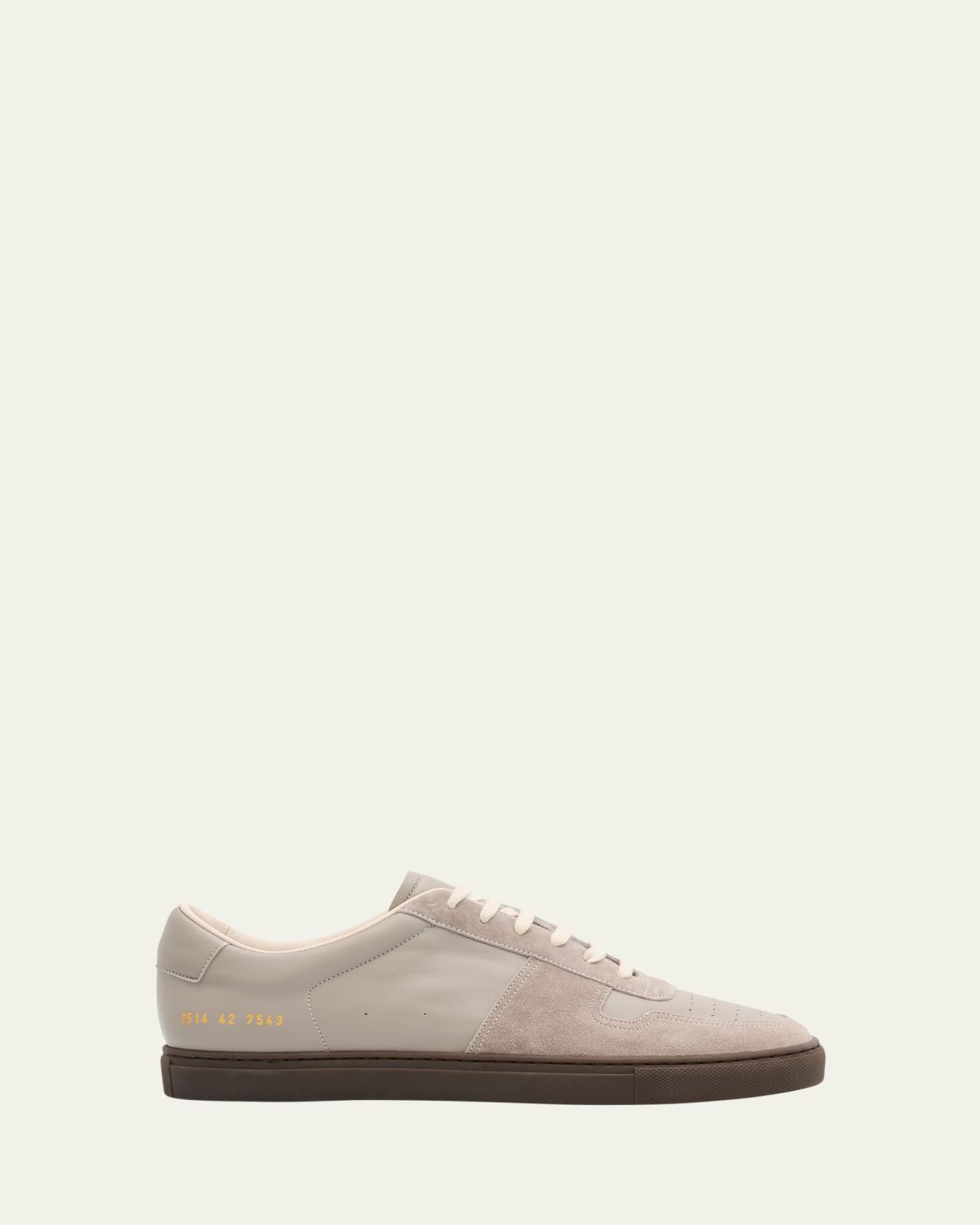 Common Projects Men's Bball Duo Slim Leather Low-Top Sneakers