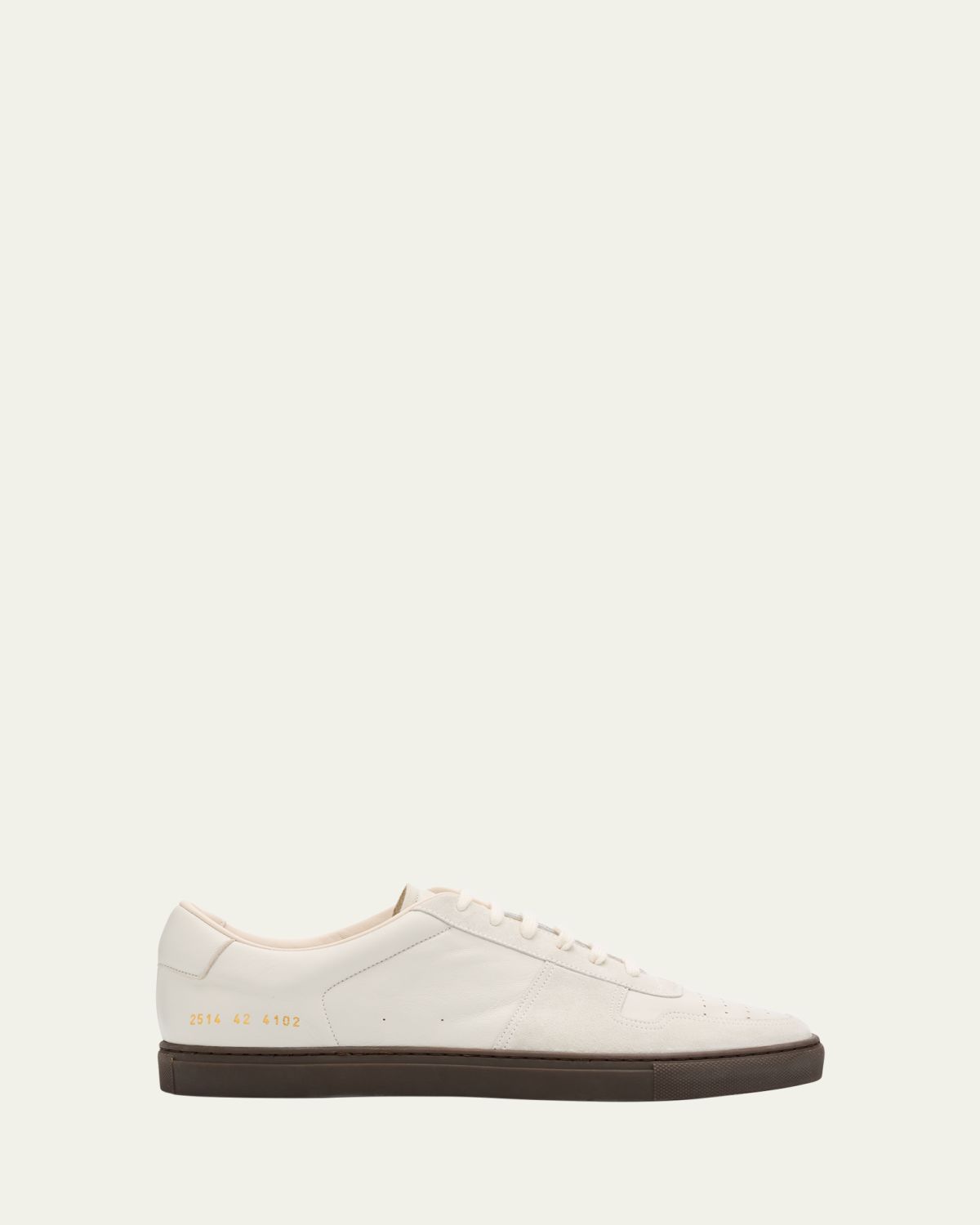 Common Projects Men's Bball Duo Slim Leather Low-Top Sneakers