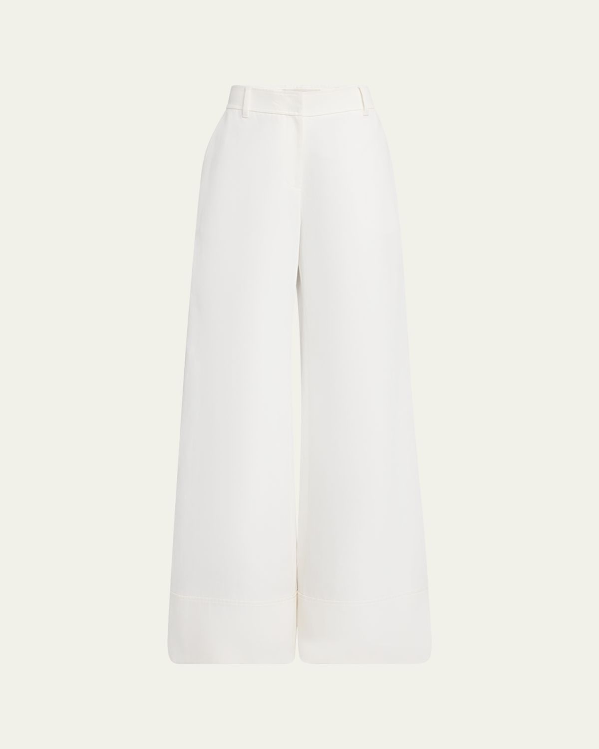 Lafayette 148 New York Charles Wide-Leg Twill Pants