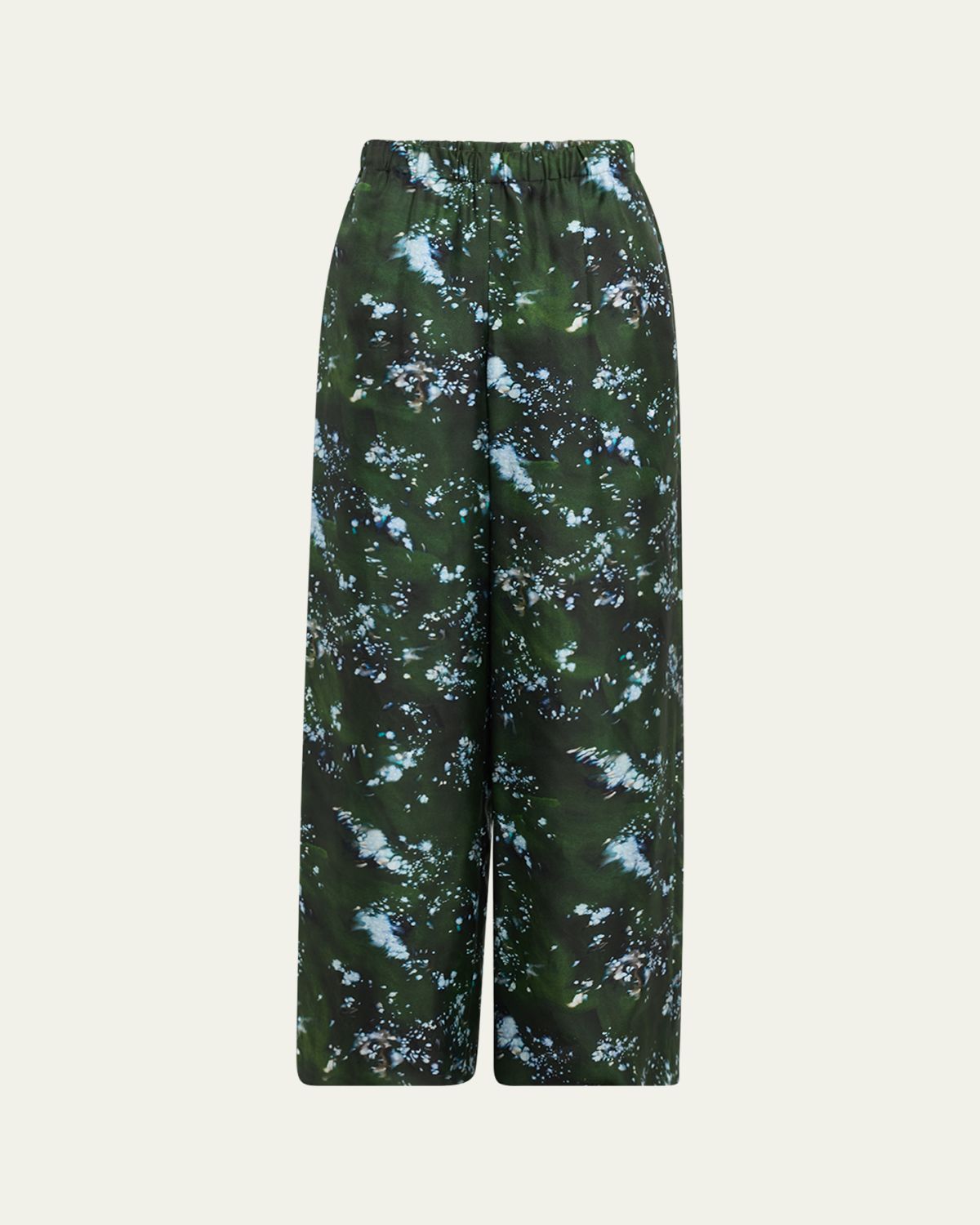 Lafayette 148 New York Riverside Abstract-Print Silk Pants