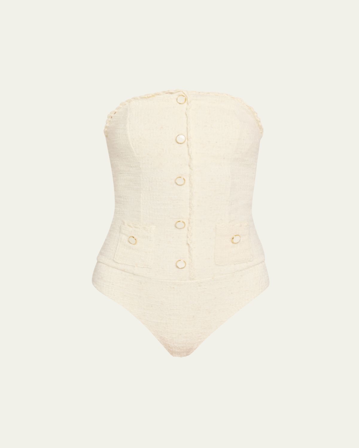 SIMKHAI Natalie Strapless One-Piece Swimsuit | Thumbnail 5 SIMKHAI Natalie Strapless One-Piece Swimsuit | Thumbnail 5