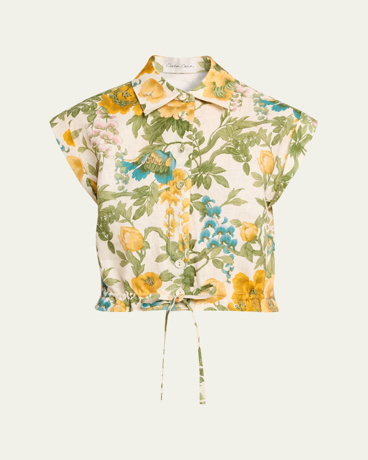 Cara Cara Octavia Floral Linen Top | Thumbnail 6 Cara Cara Octavia Floral Linen Top | Thumbnail 6