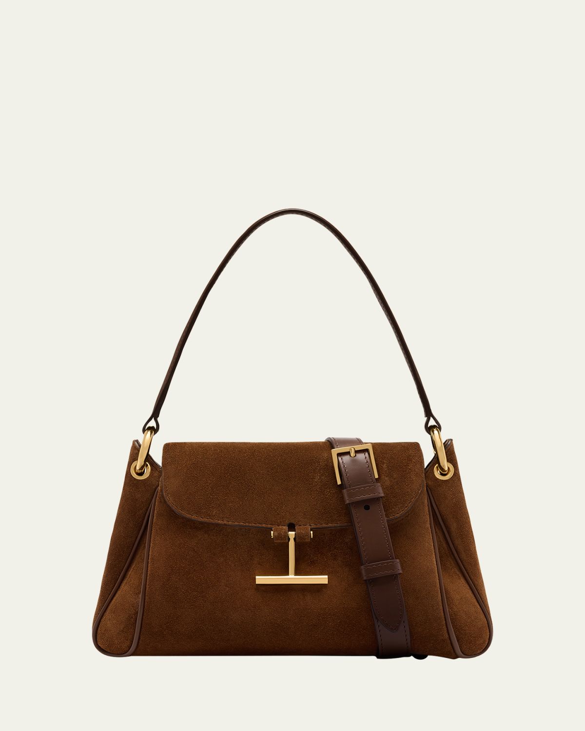 TOM FORD Tara Small Shoulder Bag in Suede