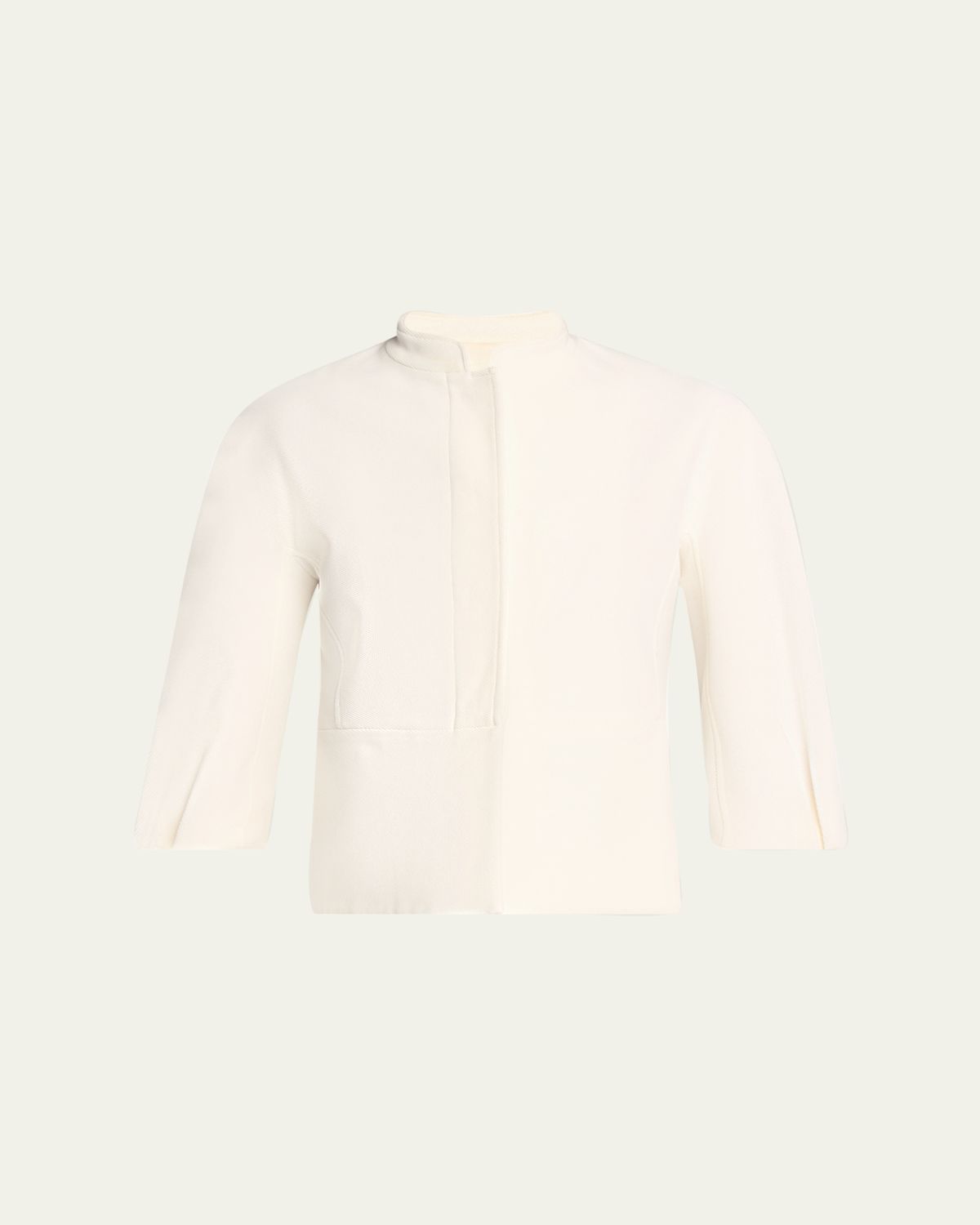 Max Mara Nastro Three-Quarter Sleeve Cotton Jacket