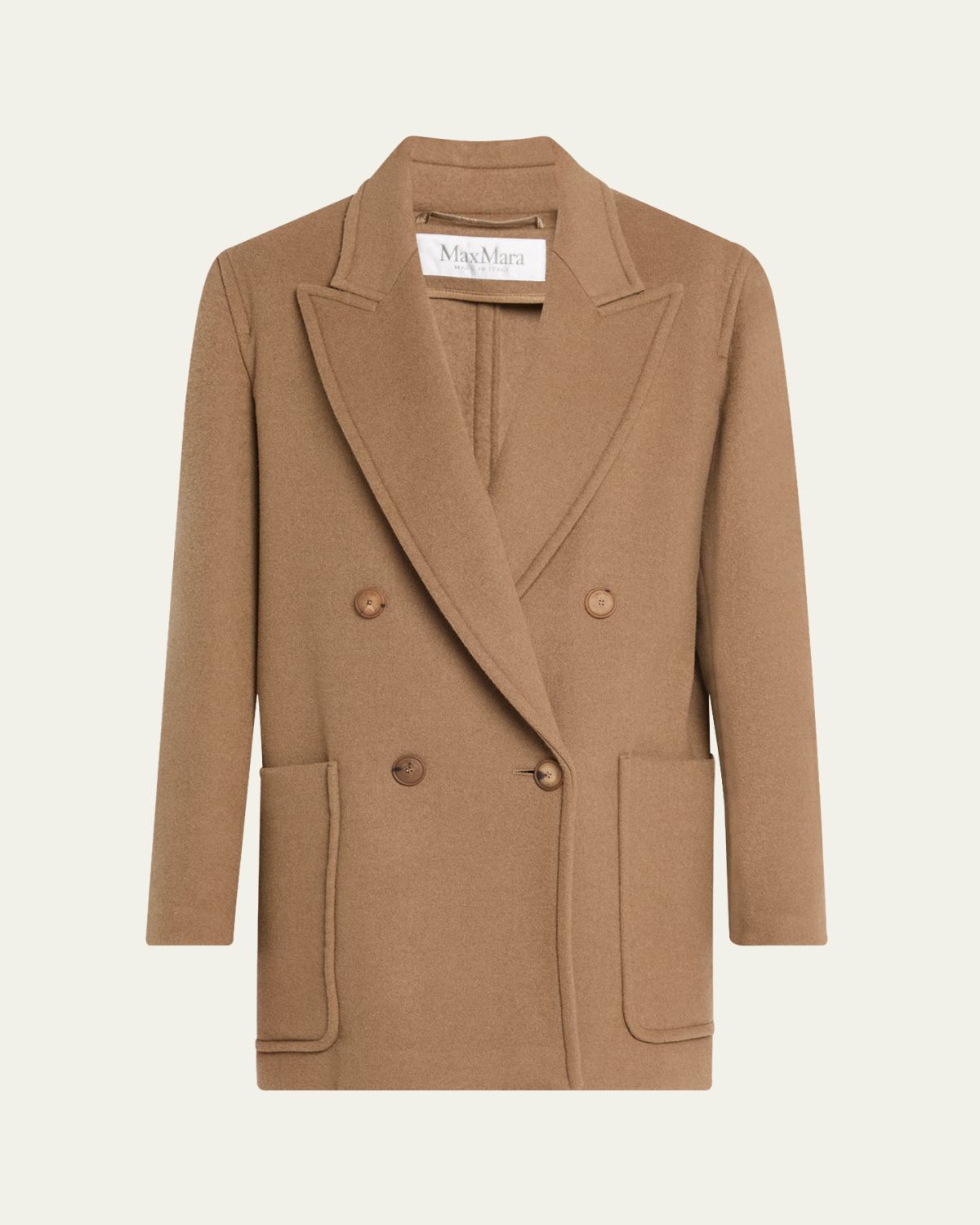Max Mara Deletta Double-Breasted Wool Cashmere Coat