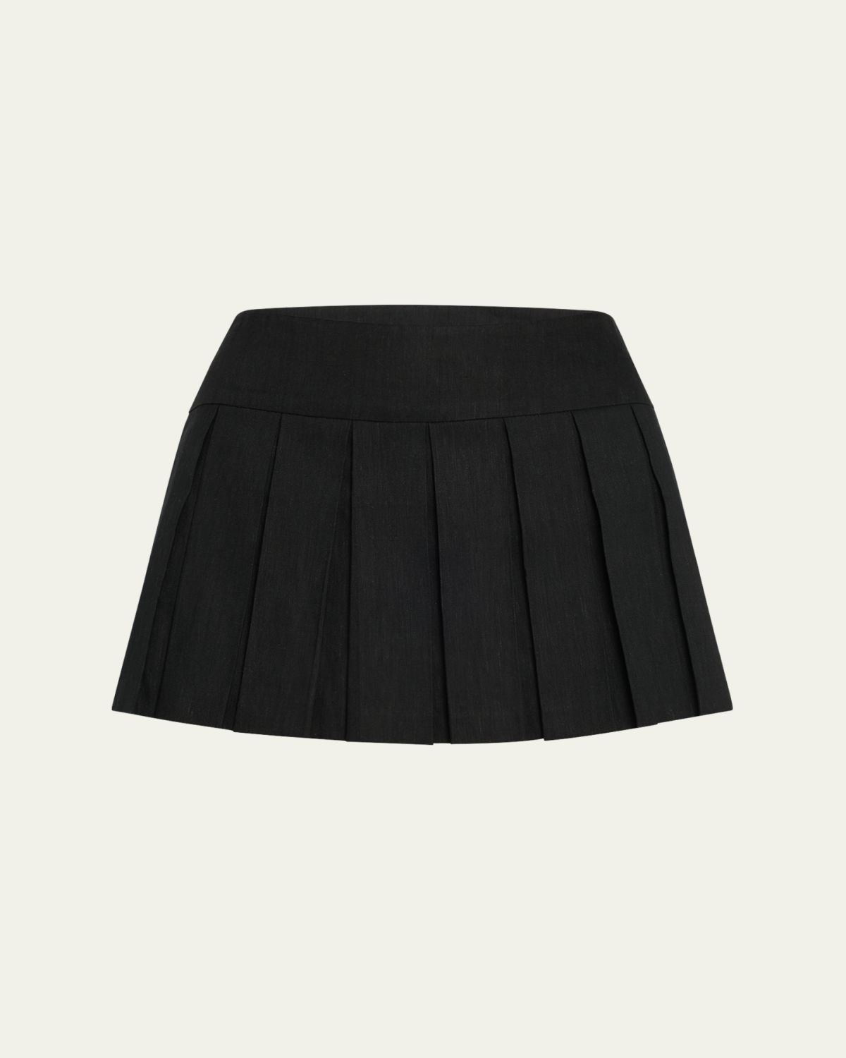 Alice + Olivia Emilie High-Rise Box Pleated Mini Skort