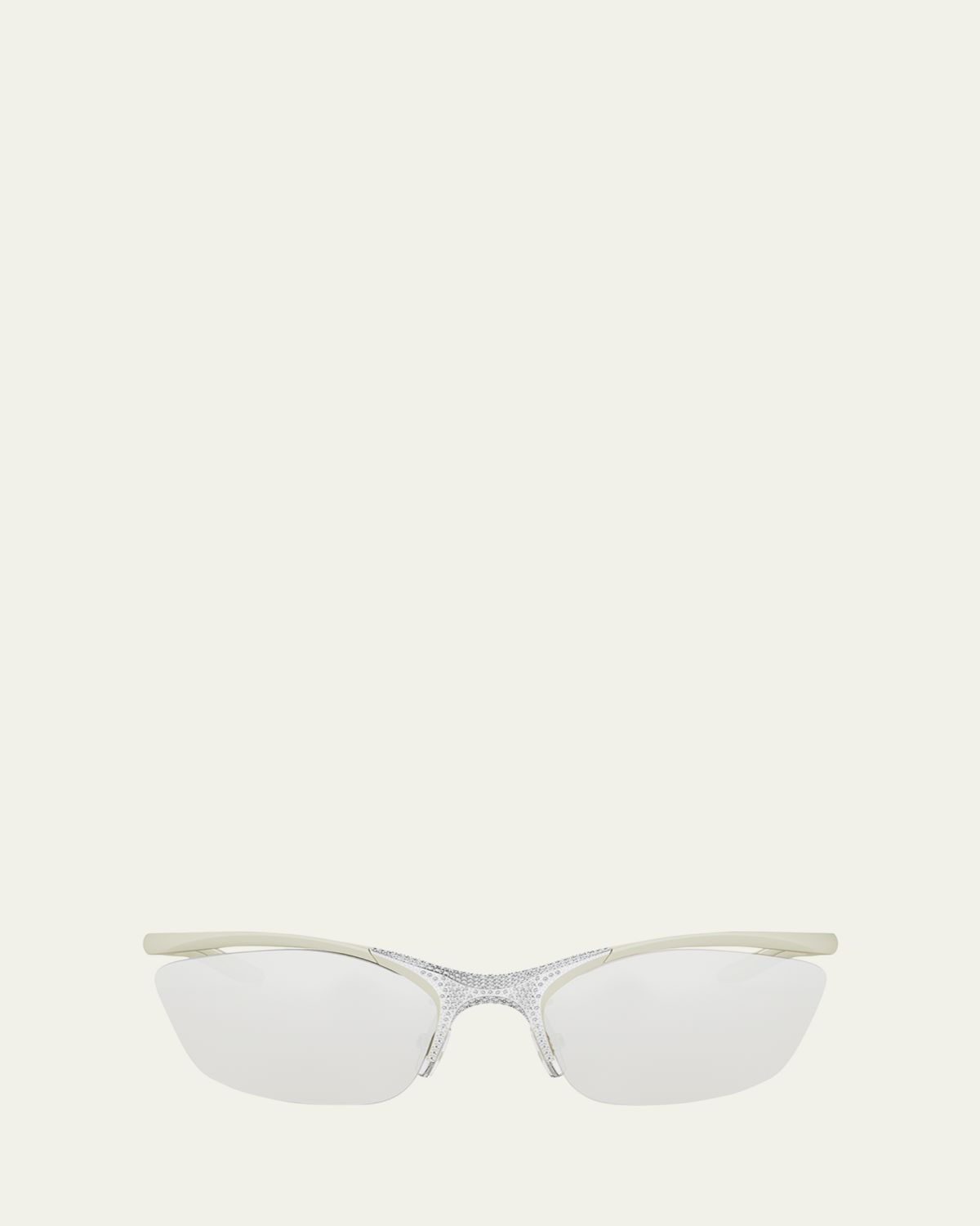 Fendi Signature Crystal Cat-Eye Sunglasses