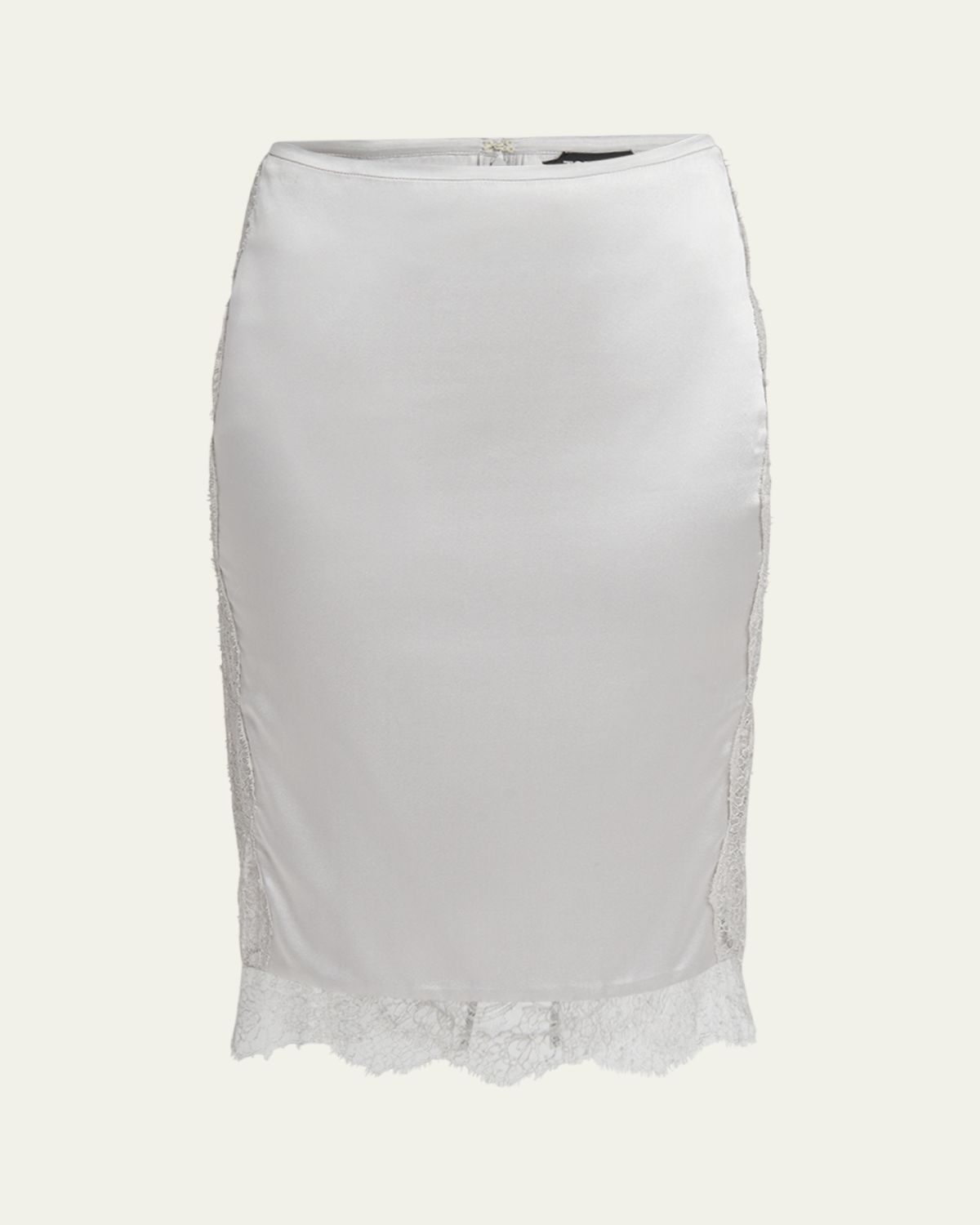 TOM FORD Lace-Inset Stretch Crepe Satin Skirt | Thumbnail 6 TOM FORD Lace-Inset Stretch Crepe Satin Skirt | Thumbnail 6